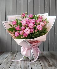 Букет Розовый кустик в Бее