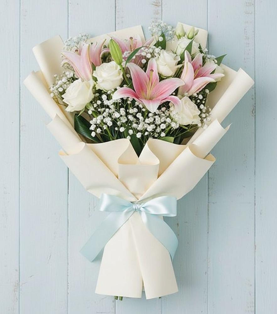 Букет цветов из: Лилии в Бее