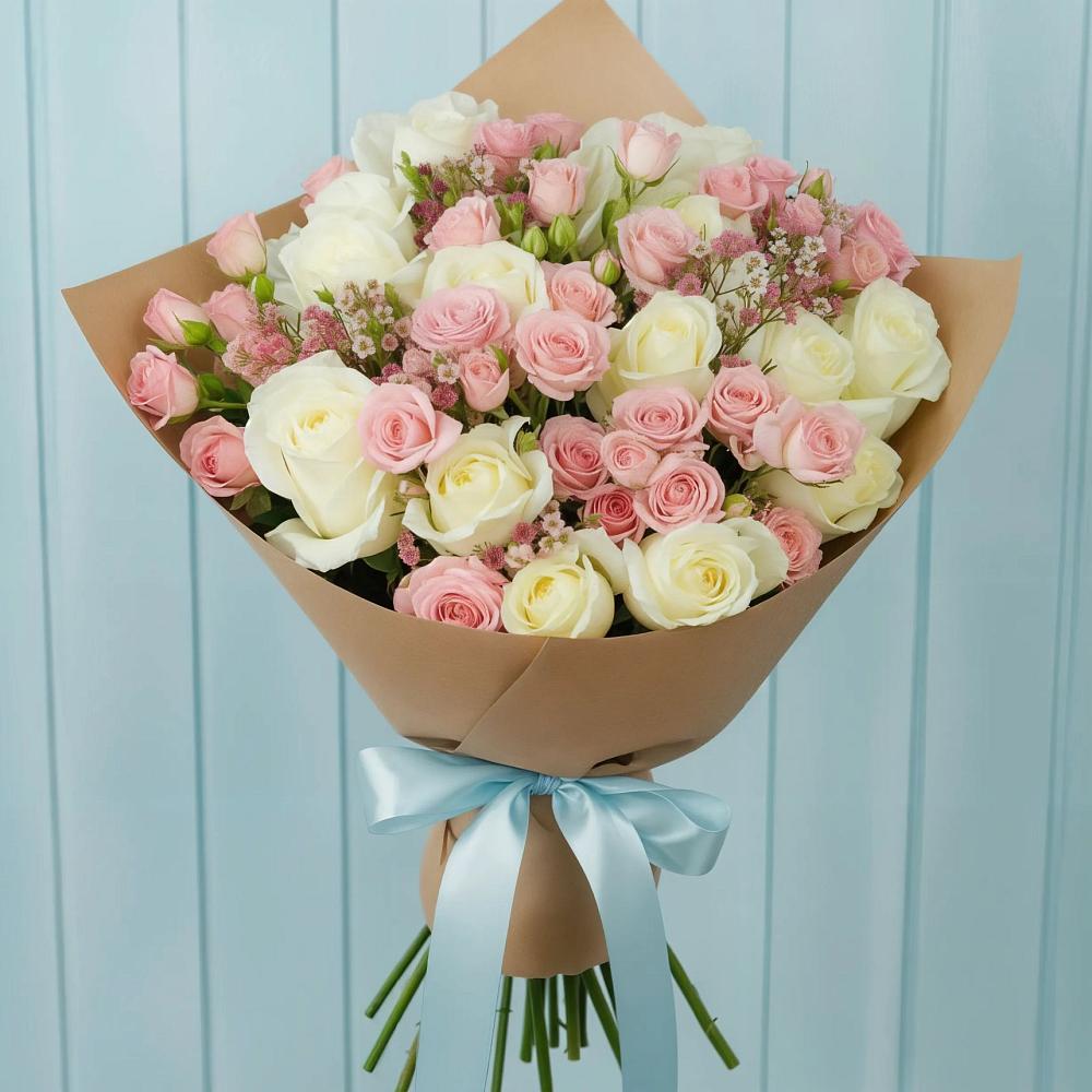 Букет цветов из: Розы в Бее