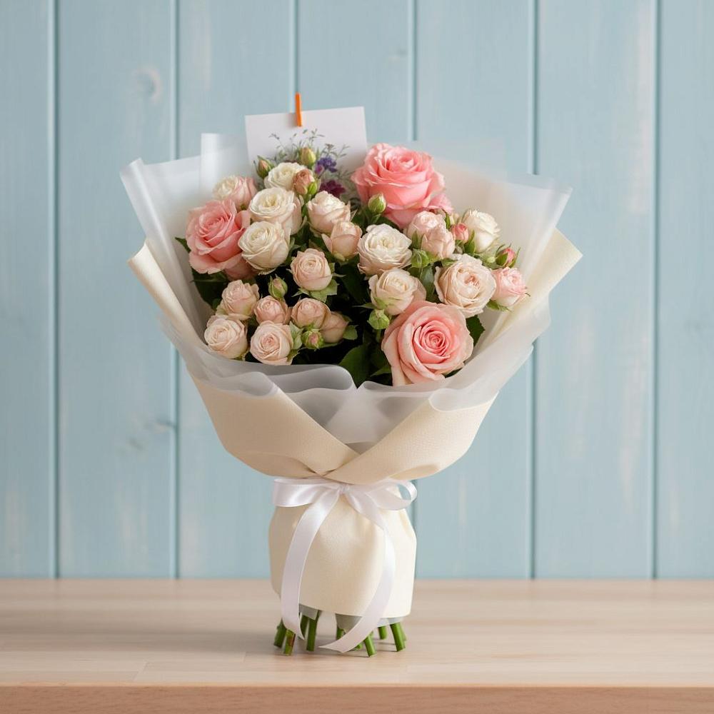 Букет цветов из: Розы в Бее