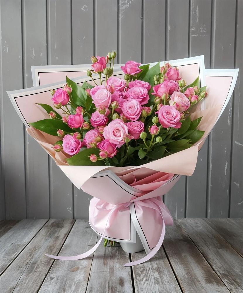 Букет Розовый кустик в Бее