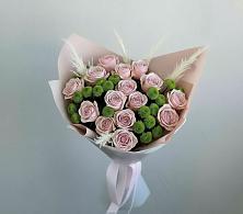 Букет цветов из:  Розы и Хризантемы #REPLACE_PRED# Бее