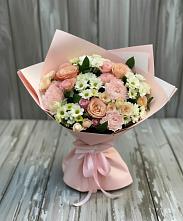 Букет цветов из:  Гвоздики, Розы и Хризантемы #REPLACE_PRED# Бее