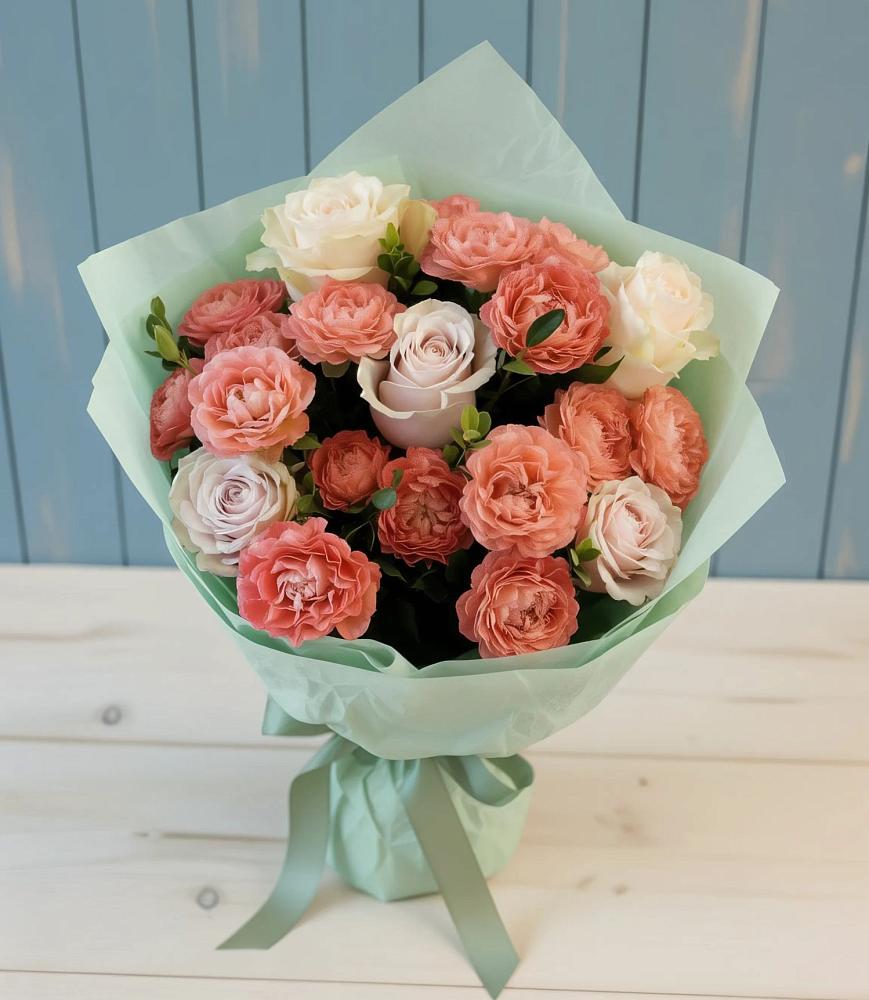 Букет цветов из: Розы в Бее