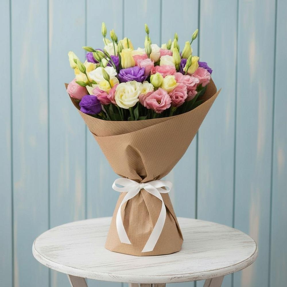 Букет цветов из: Лизиантусы в Бее