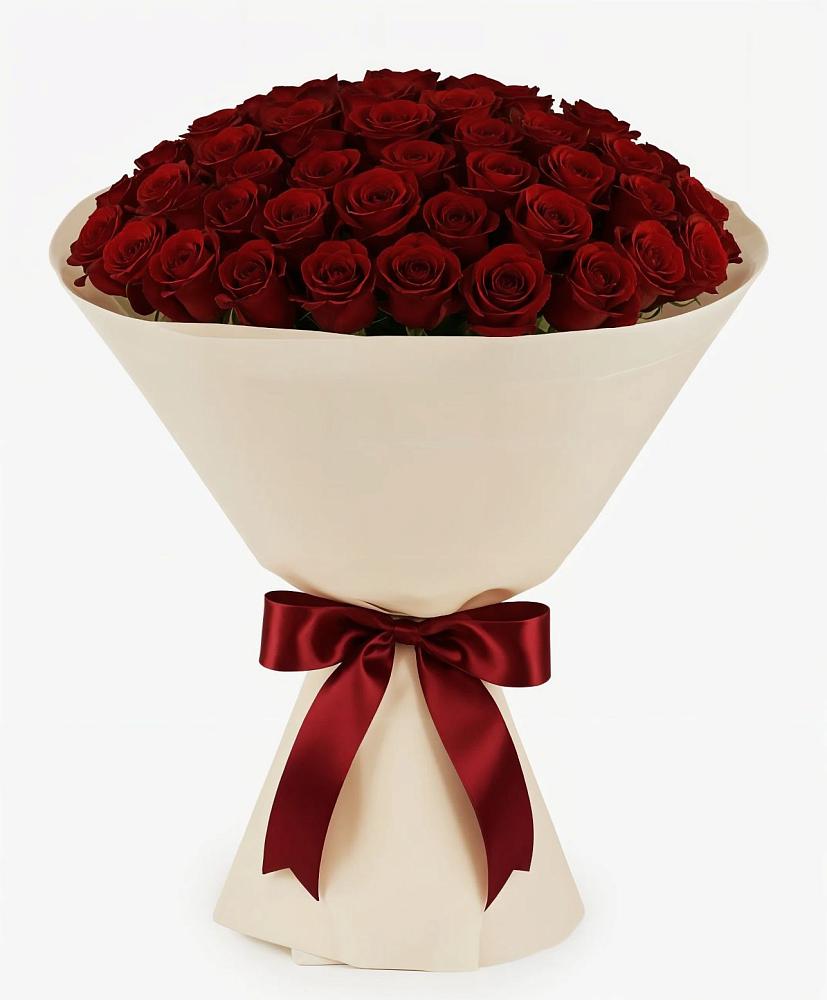 Букет 101 Бордовая роза Блэк Бакарра в Бее